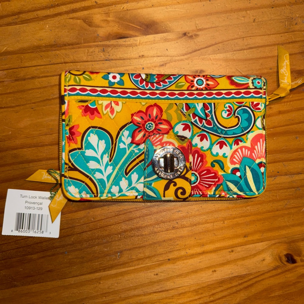 Vera Bradley Turn Lock Wallet - Provençal - NWT